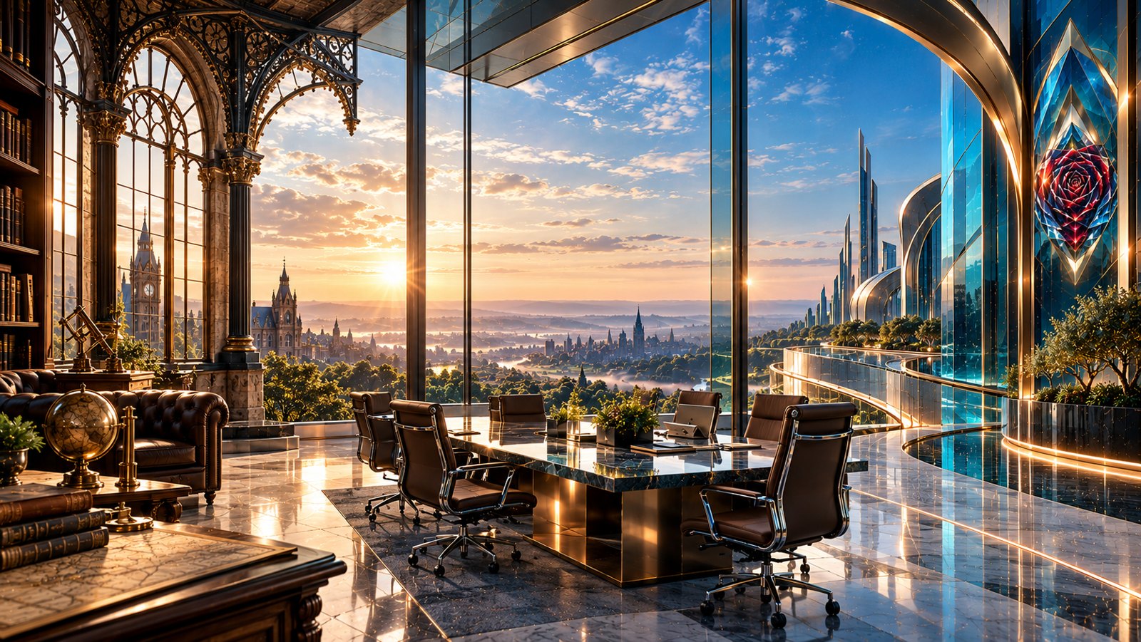Modern executive consultancy setting